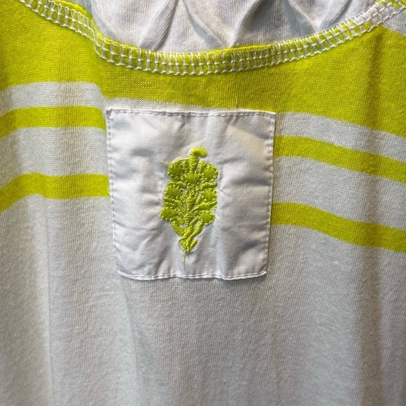 Free People Boho Beachy Resort Wear Neon Yellow & White Striped Maxi Dress - Picture 8 of 8